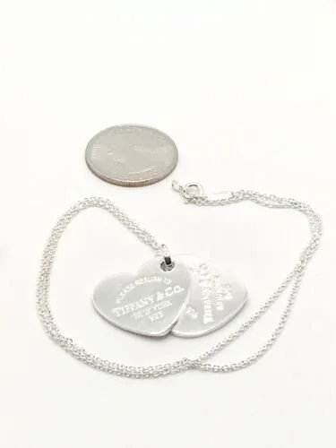 Tiffany & Co. Sterling Silver Large HeartDouble 